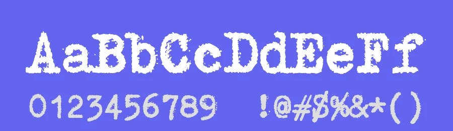 zai Triumph Typewriter bold Bold — Display Font — thumbnail 3