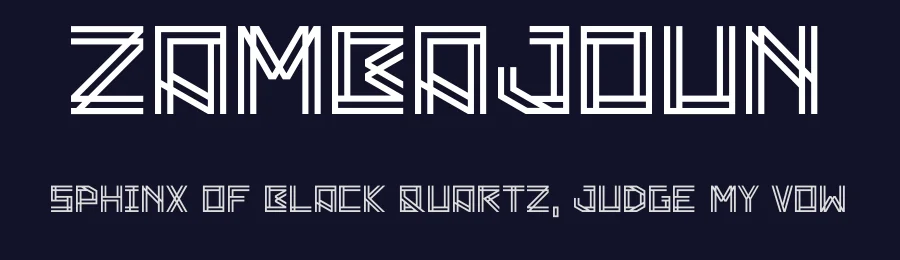 Zambajoun by Vertigo Design — Display Font — thumbnail 2