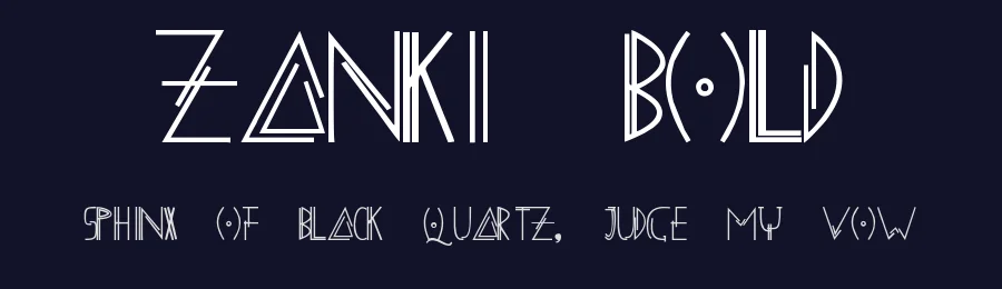 ZANKI Bold — Display Font — thumbnail 2