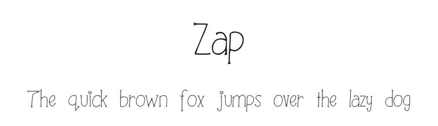 Zap — Display Font