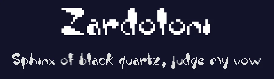 Zardoloni — Display Font — thumbnail 2
