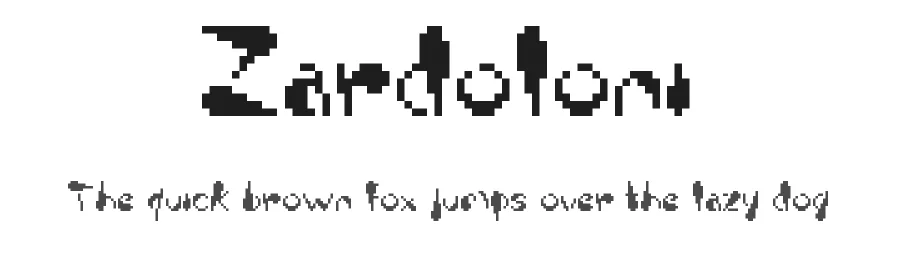Zardoloni — Display Font