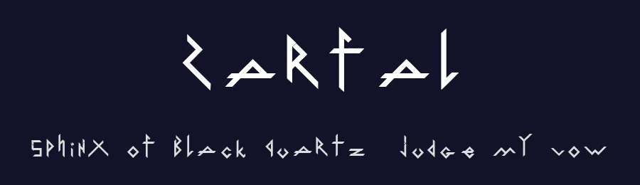 Zarfal — Display Font — thumbnail 2
