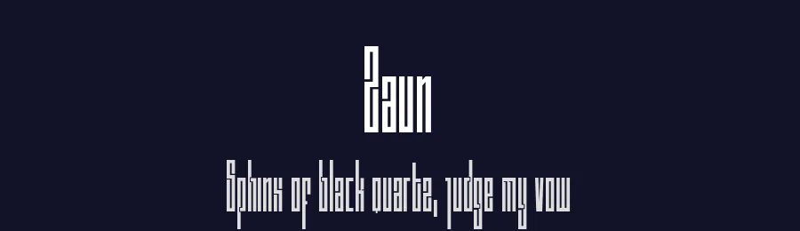 Zaun by Adhreza — Display Font — thumbnail 2