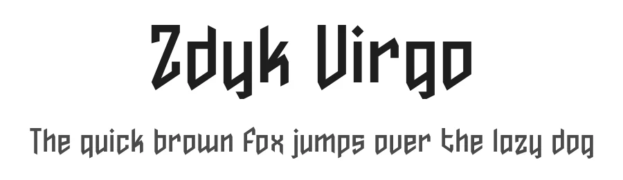 Zdyk Virgo by Allison James — Display Font