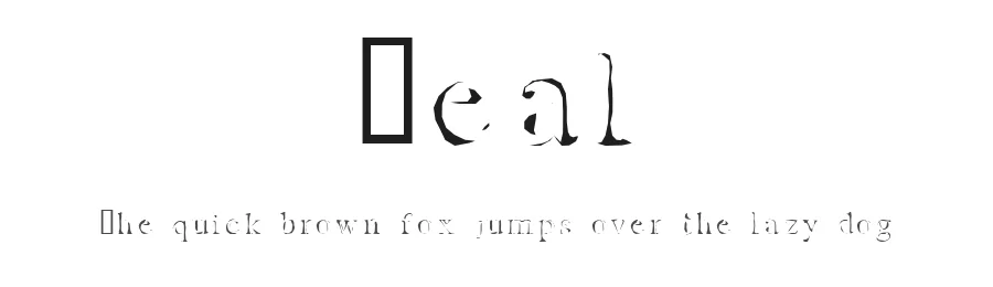 Zeal — Display Font