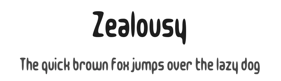 Zealousy by AM — Display Font