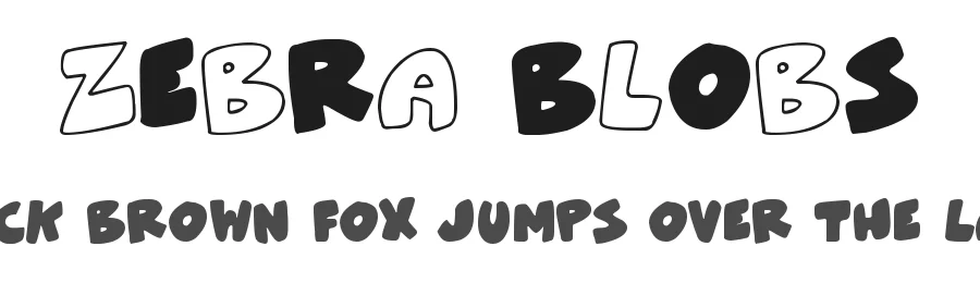 ZeBrA bLoBs — Display Font