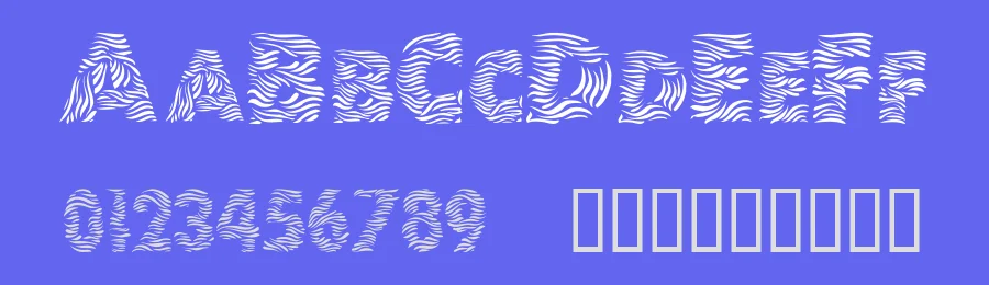 Zebra1 — Display Font — thumbnail 3