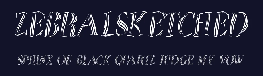 ZebralSketched — Display Font — thumbnail 2