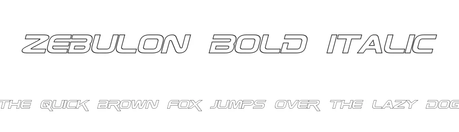 Zebulon Bold Italic by Neale Davidson — Display Font