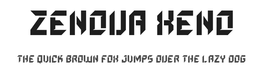 ZENOVA XENO by Maikohatta — Display Font