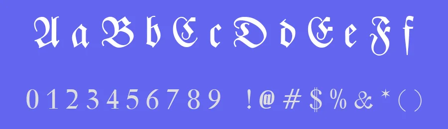 Zentenar Fraktur UNZ1L Bold Italic by Friedrich Hermann Ernst Schneidler — Display Font — thumbnail 3