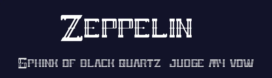 Zeppelin1 by http://www.dafont.com/wino-s-kadir.d2209 — Display Font — thumbnail 2
