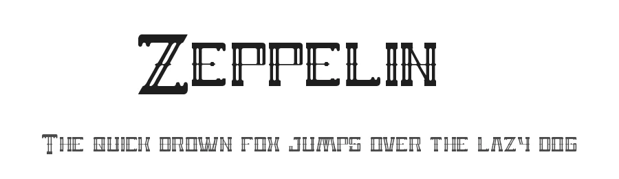 Zeppelin1 by http://www.dafont.com/wino-s-kadir.d2209 — Display Font