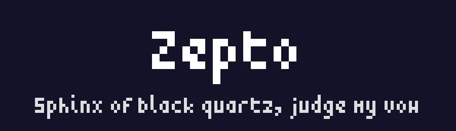 Zepto by Domenico Mazza — Display Font — thumbnail 2