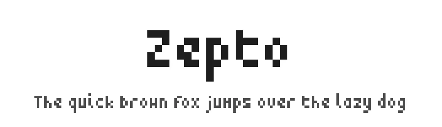 Zepto by Domenico Mazza — Display Font