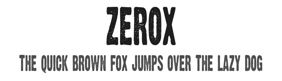 Zerox by diane dipiazza — Display Font