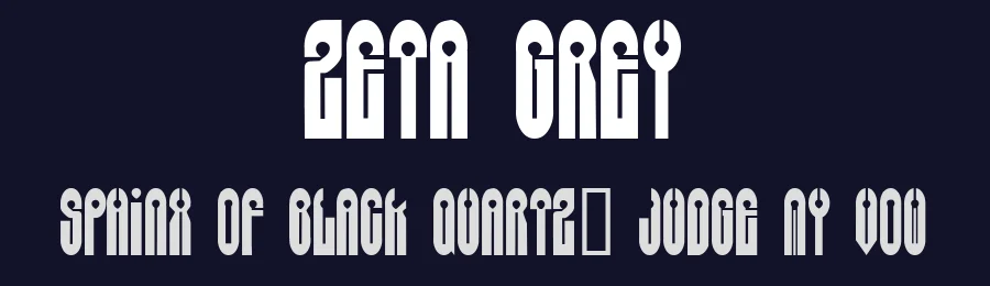 Zeta Grey — Display Font — thumbnail 2