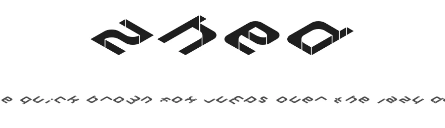 Zhed — Display Font