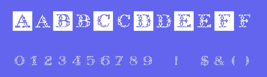 ZierCaps — Display Font — thumbnail 3