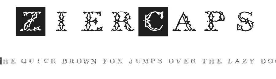 ZierCaps — Display Font