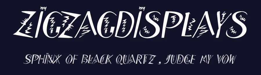 ZigzagDisplays — Display Font — thumbnail 2