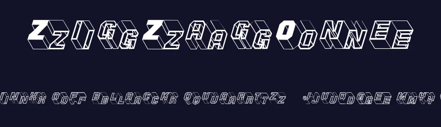 ZigZagOne — Display Font — thumbnail 2