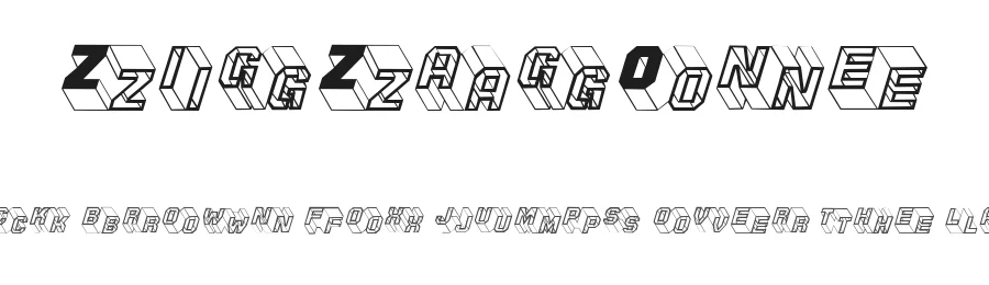 ZigZagOne — Display Font