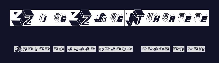 ZigZagThree — Display Font — thumbnail 2