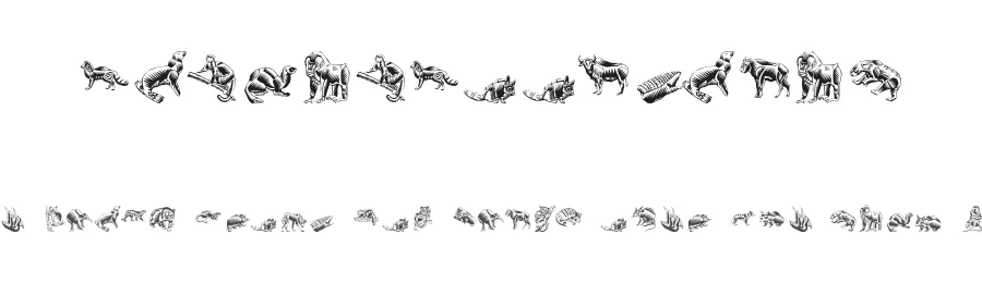 ZigzagZooAnimal — Display Font