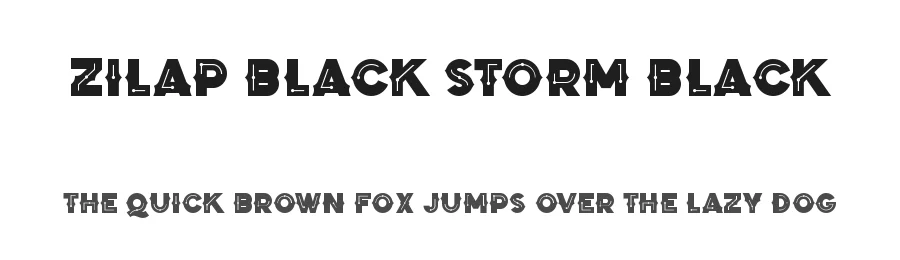 Zilap Black Storm Black by Juan Navarro — Display Font