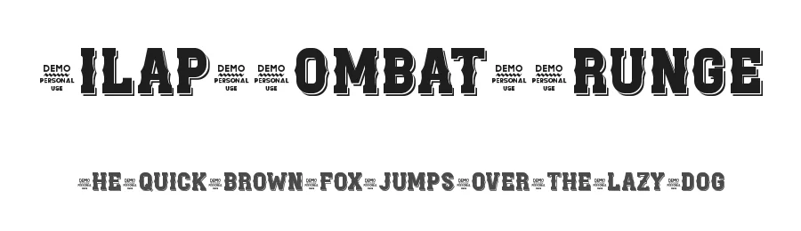 Zilap Combat Grunge by Luis Jaramillo — Display Font