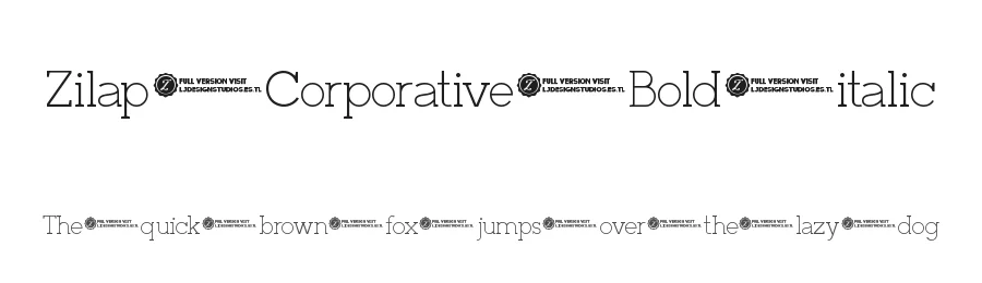Zilap Corporative Bold italic by Juan Navarro — Display Font