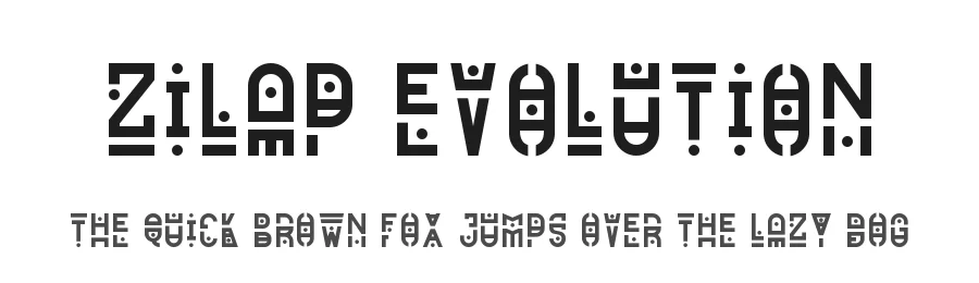 Zilap Evolution by Juan Navarro — Display Font