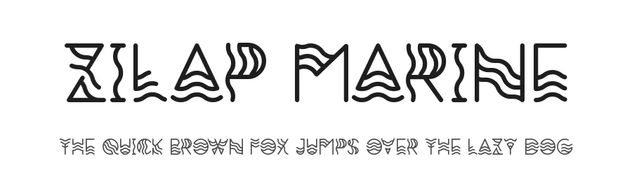 Zilap Marine by Juan Navarro — Display Font