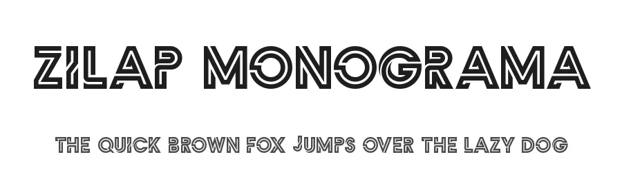 Zilap Monograma by Juan Navarro — Display Font