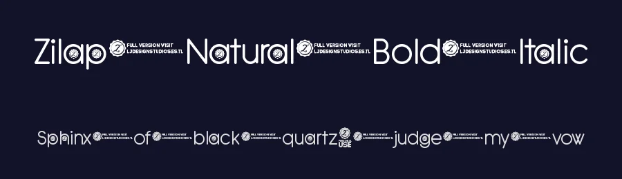 Zilap Natural Bold Italic by Juan Navarros — Display Font — thumbnail 2