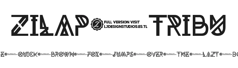 Zilap Tribu by Juan Guillermo Navarro Barrios — Display Font