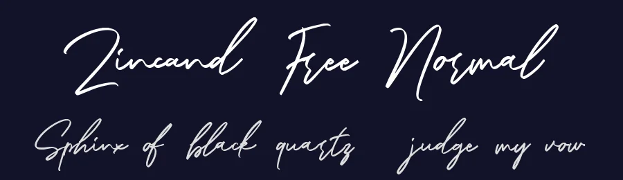 Zincand Free Normal by Maulana Creative — Sans Font — thumbnail 2