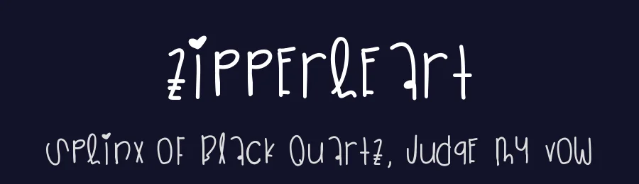 ZipperHeart — Display Font — thumbnail 2