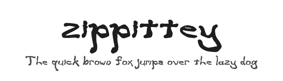 zippittey — Display Font