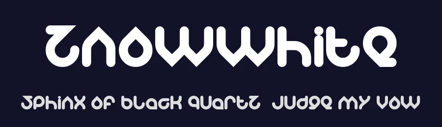 znowwhite by http://www.dafont.com/wino-s-kadir.d2209 — Display Font — thumbnail 2