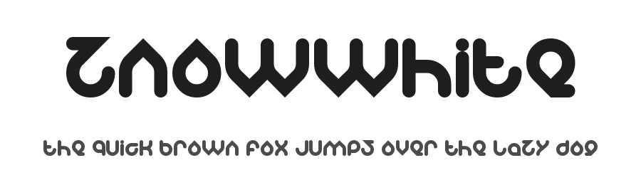 znowwhite by http://www.dafont.com/wino-s-kadir.d2209 — Display Font