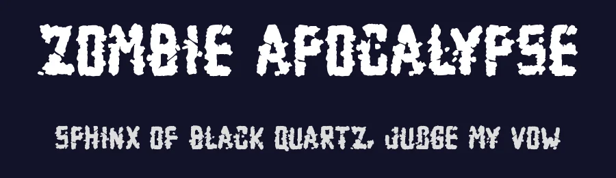 Zombie Apocalypse — Display Font — thumbnail 2