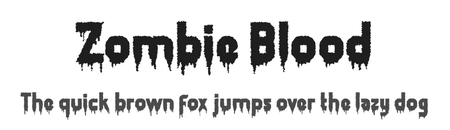 Zombie Blood by Display Studio — Display Font