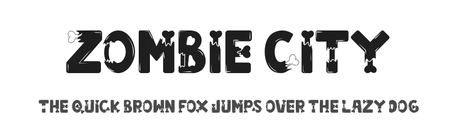 Zombie City by Kong Font — Display Font