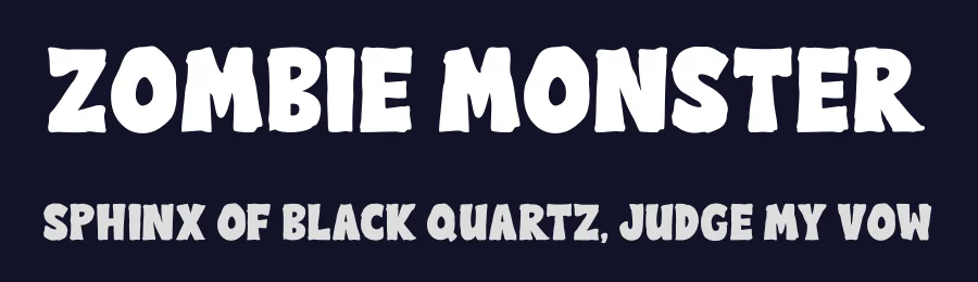 Zombie Monster by Rayvaldo Rizki Pratama Augusta — Display Font — thumbnail 2