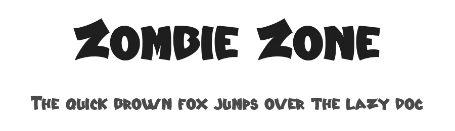 Zombie Zone by arendxstudio — Display Font