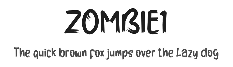 ZOMBIE1 — Display Font